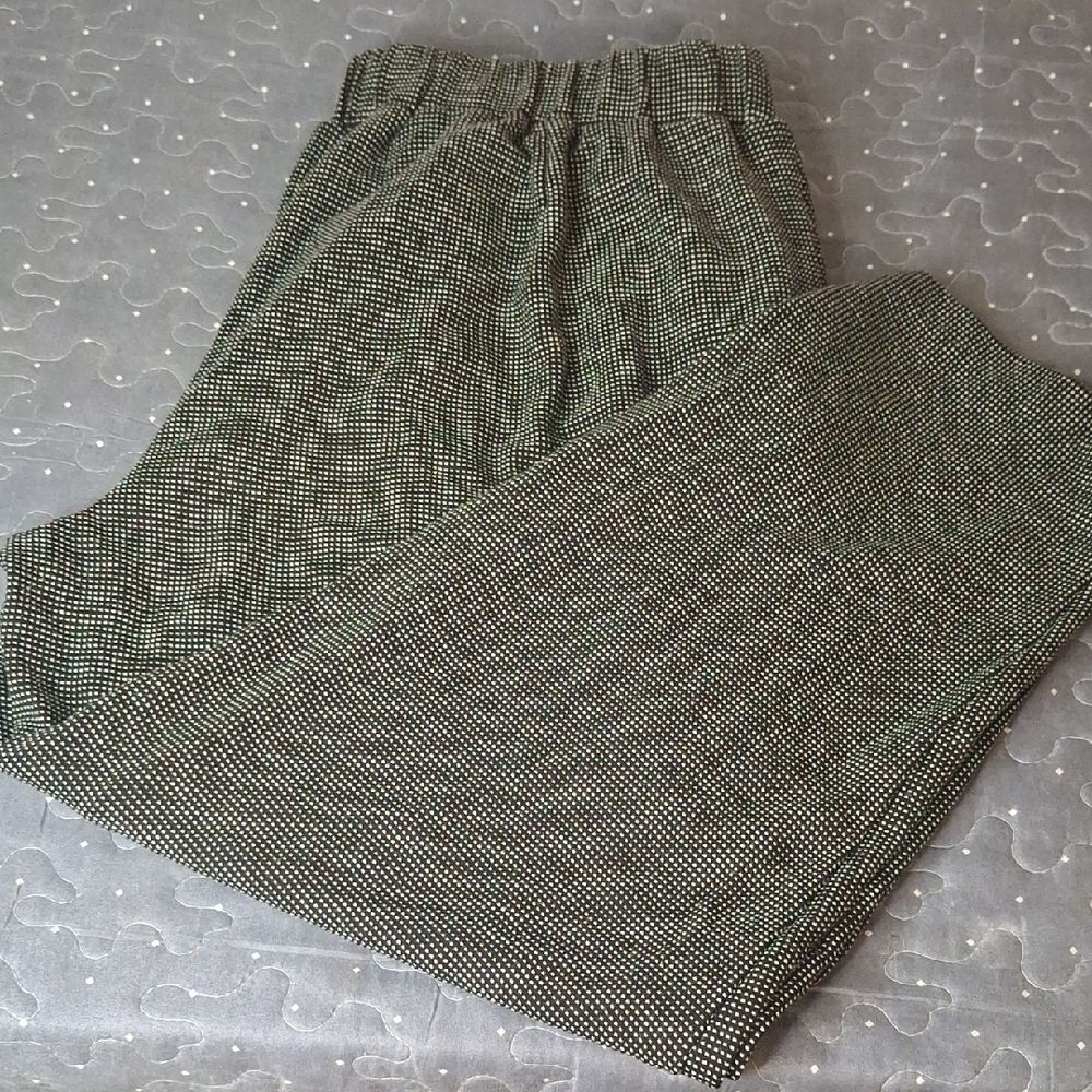 Nine West Classic Black and White Women's relaxed cropped pants size XL